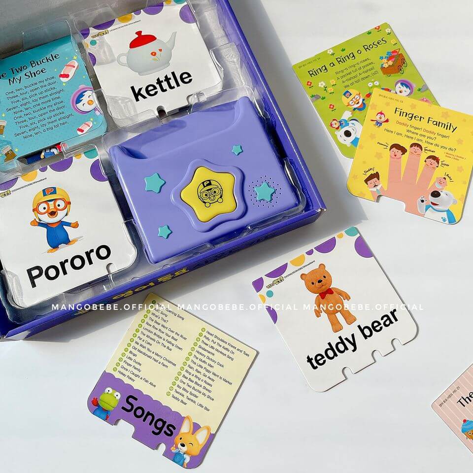 Bộ đồ chơi Thẻ Nhạc - Tím Pororo Hàn Quốc